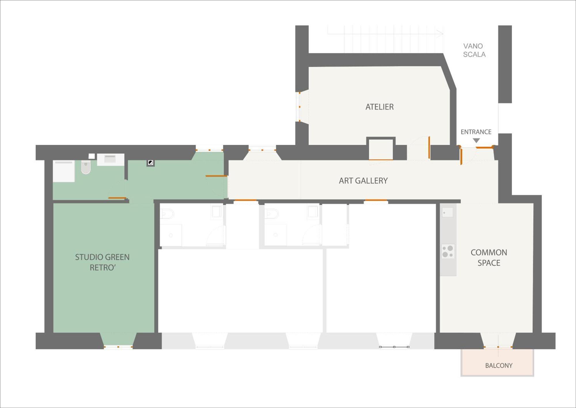 Art Lab Residence Roma Camera foto